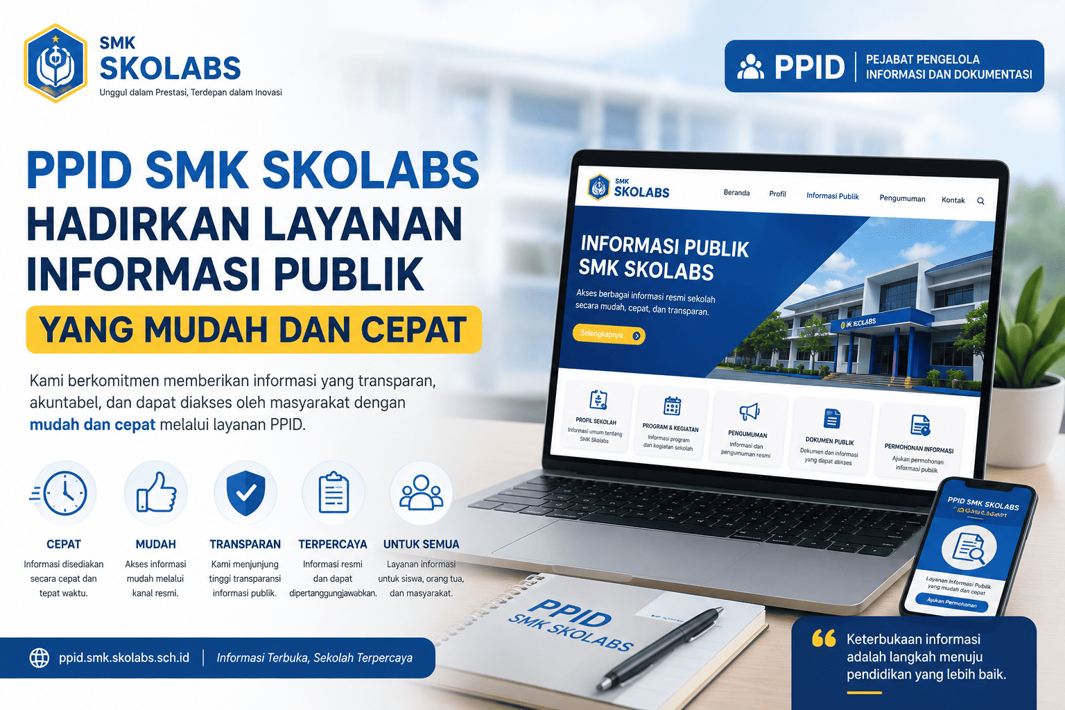 PPID SMK Skolabs Hadirkan Layanan Informasi Publik yang Mudah dan Cepat