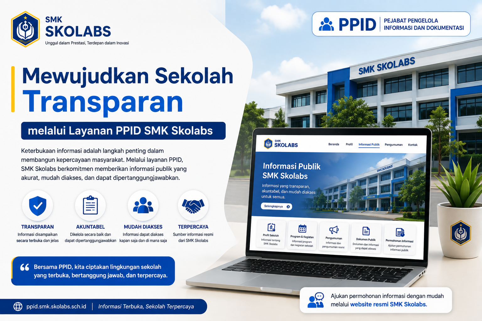 Mewujudkan Sekolah Transparan melalui Layanan PPID SMK Skolabs